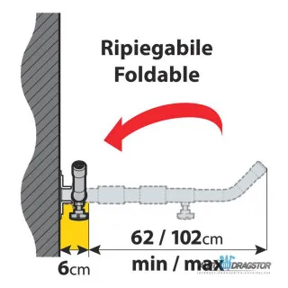ZIDNI NOSAEI KROVNIH KOFERA TELESKOPSKI 2KOM 