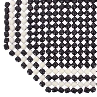 OBLOGA SEDIŠTA DRVENA BELO/CRNA 