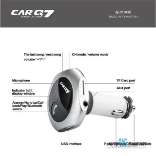 FM PREDAJNIK (TRANSMITER), 2 USB ULAZA, BLUETOOTH 5.0,MP3/WMA 