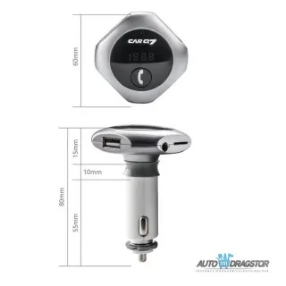 FM PREDAJNIK (TRANSMITER), 2 USB ULAZA, BLUETOOTH 5.0,MP3/WMA 