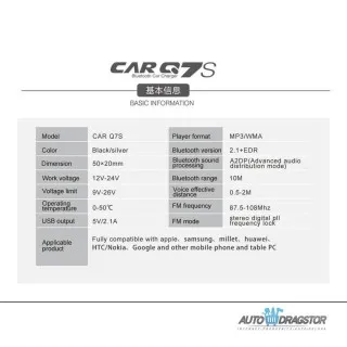 FM PREDAJNIK (TRANSMITER), 2 USB ULAZA, BLUETOOTH 5.0,MP3/WMA 