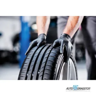 JEDNOKRATNE RUKAVICE OD NITRILA GoGRIP PRO CRNE BEZ PUDERA SA TEKSTUROM ZA BOLJI PRIHVAT 50KOM VELICINA M 