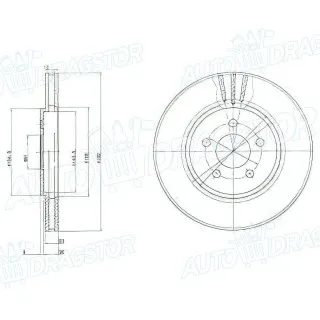 Kočioni diskovi CHRYSLER SEBRING (JR), 00-07; SEBRING COUPE (JA/JX), 95-00; 