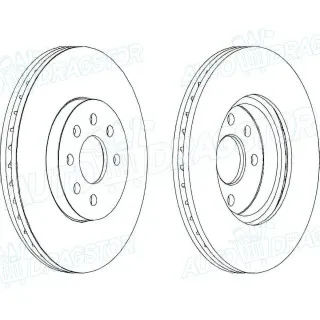 Kočioni diskovi OPEL ASTRA H (A04), 03-14; COMBO C, 00-11; MERIVA (X03), 03-10; 