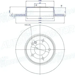 Kočioni diskovi MERCEDES C-KLASSE (W203), 00-07; CLC-KLASSE (CL203), 08-11; CLK-KLASSE (C208), 97-03; CLK-KLASSE (C209), 02-10; E-KLASSE (W210), 95-03; SLK-KLA 