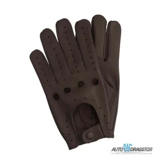 KOŽNE RUKAVICE ZA VOŽNJU TAMNO BRAON veličina M 