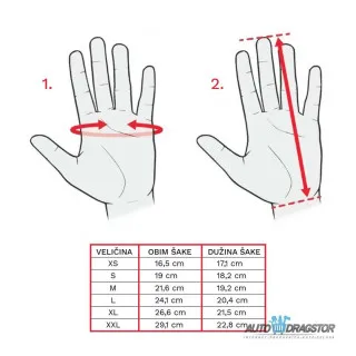 KOŽNE RUKAVICE ZA VOŽNJU CRNO BELE veličina M 