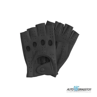 KOŽNE RUKAVICE ZA VOŽNJU CRNO BEZ PRSTIJU veličina S 