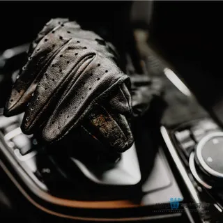 KOŽNE RUKAVICE ZA VOŽNJU CRVENO BRAON veličina S 