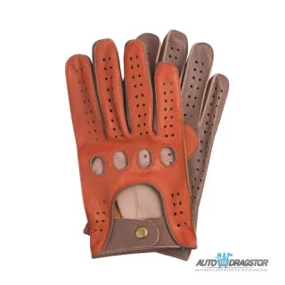 KOŽNE RUKAVICE ZA VOŽNJU NARANDZASTO BRAON veličina S 