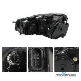 VW GOLF 6 2008-2012 FAROVI ZATAMLJENI SA MOTOROM ZA PODEŠAVANJE FAROVA -SET 2KOM 