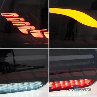 VW GOLF 6 2008-2012 ŠTOP LAMPA LED ZATAMLJENA SA DINAMIČKIM MIGAVCEM-SET 4KOM 