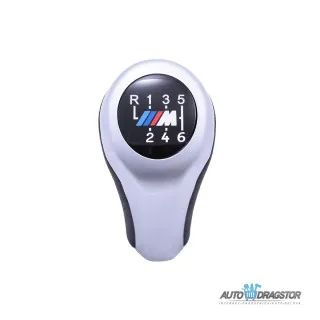 BMW RUČICA MENJAČA SA 6 BRZINA SA M LOGOM SILVER MAT/HROM 