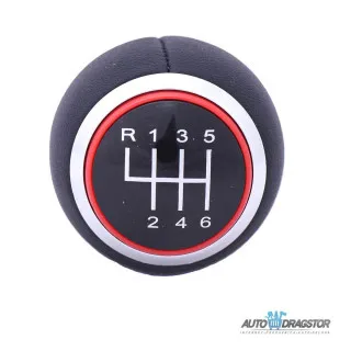 AUDI A3 2003-2012 RUČICA MENJAČA KOZNA 6 brzina CRVENI KRUG 