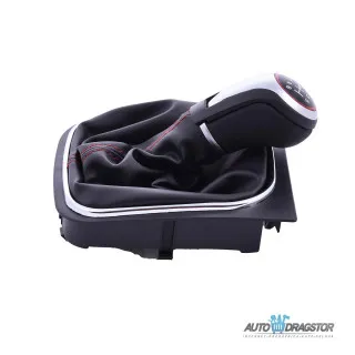 VOLKSWAGEN GOLF 5/GOLF 5/GOLF 5 PLUS/JETTA 2006-2012 RUČICA MENJAČA SA KOŽICOM 6 BRZINA I CRVENIM KR 