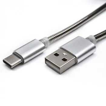 USB METALNI KABAL NA TIP C 1M CAB-K010 SREBRNI 