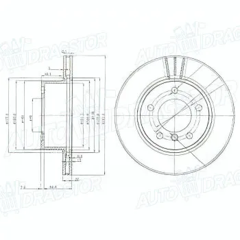 Kočioni diskovi BMW 1 (E81/E82/E87/E88), 04-13; 1 (F20/F21), 11-19; 