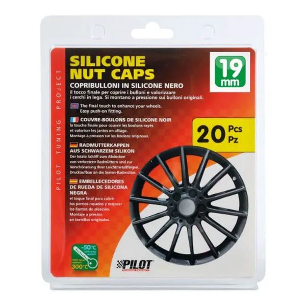 SET SILIKONSKIH POKLOPACA ZA ŠRAFOVE TOČKA 20KOM 19MM 