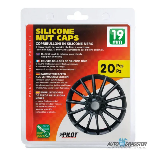 SET SILIKONSKIH POKLOPACA ZA ŠRAFOVE TOČKA 20KOM 19MM 