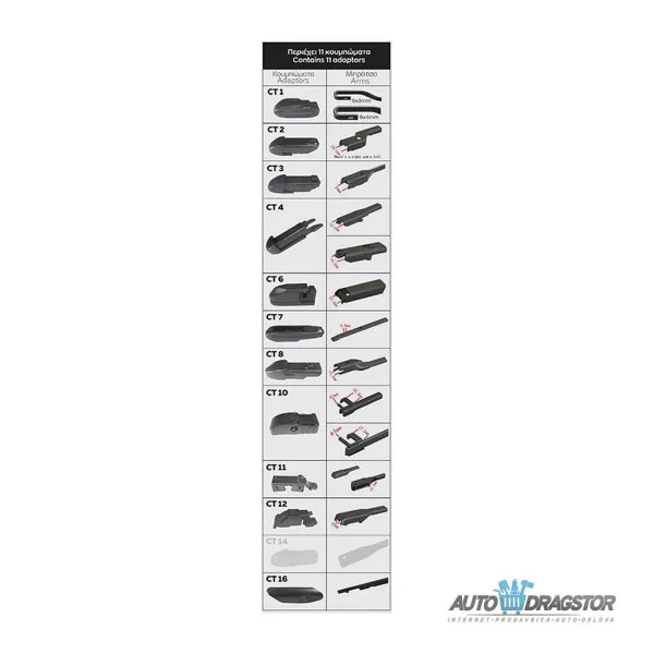 METLICA BRISAČA ''FLAT'' TIP ZMAX +15 PASSPARTOUT 21'' 530MM 