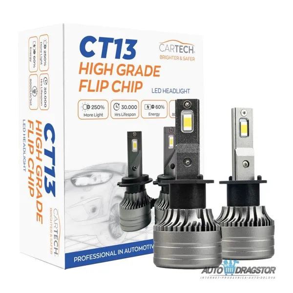 SIJALICA 12V H3 60W LED 6500K/4000ML 2KOM 