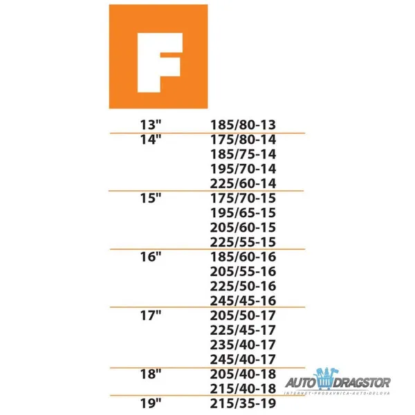 ČARAPA ZA SNEG PREMIUM KVALITET F 