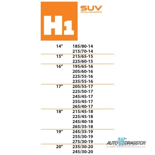 ČARAPA ZA SNEG EASY & SAFE REAL 420G H1 SUV PAR 