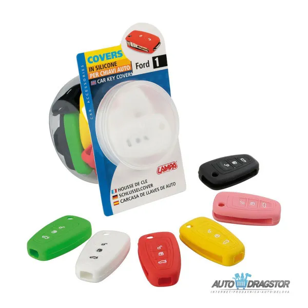 SILIKONSKA NAVLAKA ZA KLJUCEVE ZELENA FORD 