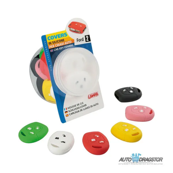 SILIKONSKA NAVLAKA ZA KLJUCEVE BELA FORD 