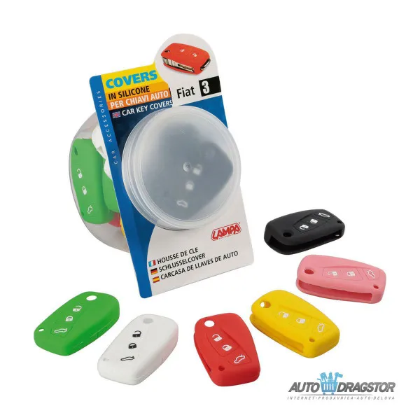 SILIKONSKA NAVLAKA ZA KLJUČEVE FIAT/LANCIA/CITROET/PEUGEOT BELA 
