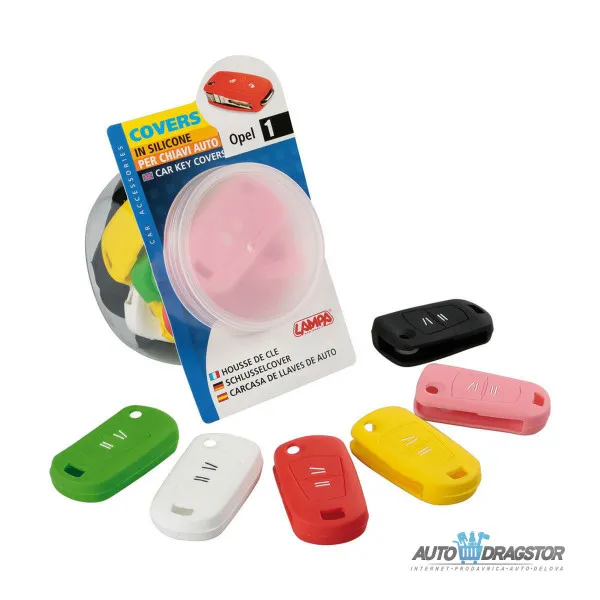 SILIKONSKA NAVLAKA ZA KLJUČEVE OPEL ROZE 