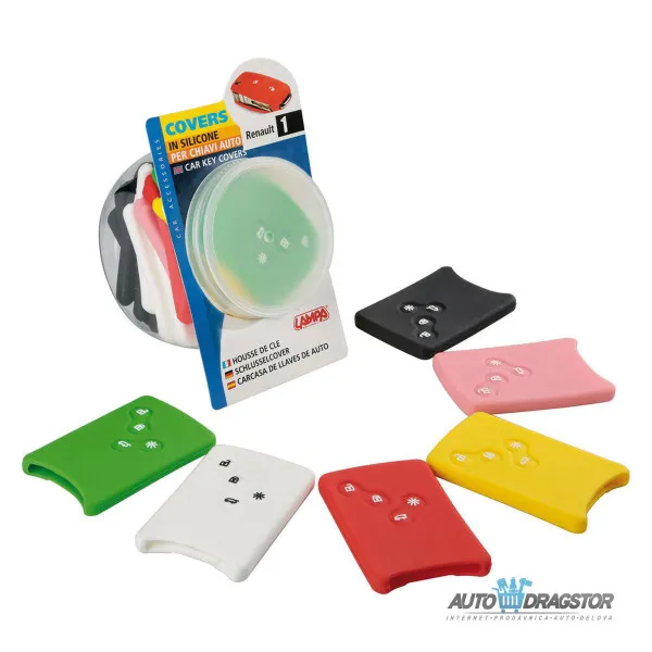 SILIKONSKA NAVLAKA ZA KLJUČEVE RENAULT ZELENA 