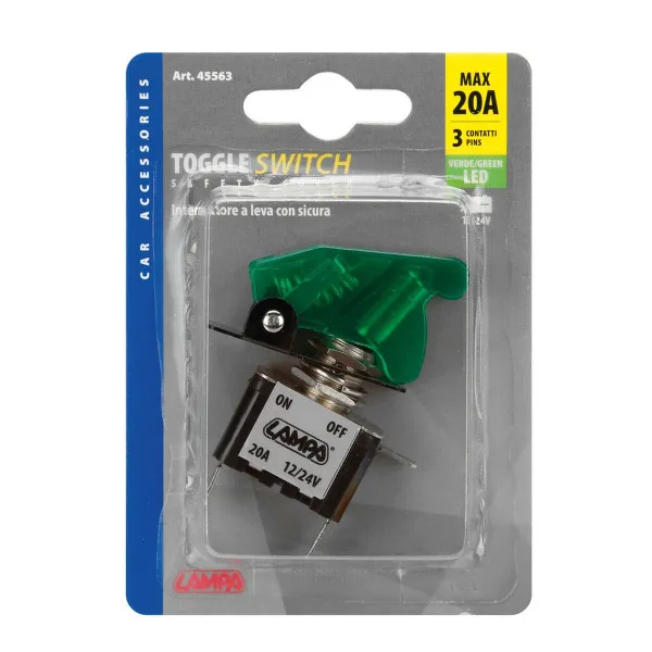 PREKIDAČ ON/OFF TOP GUN ZELENI LED 