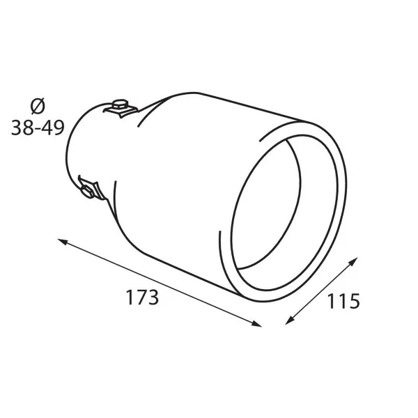 NASTAVAK AUSPUHA 38-49mm PROHROMSKI TS-37 