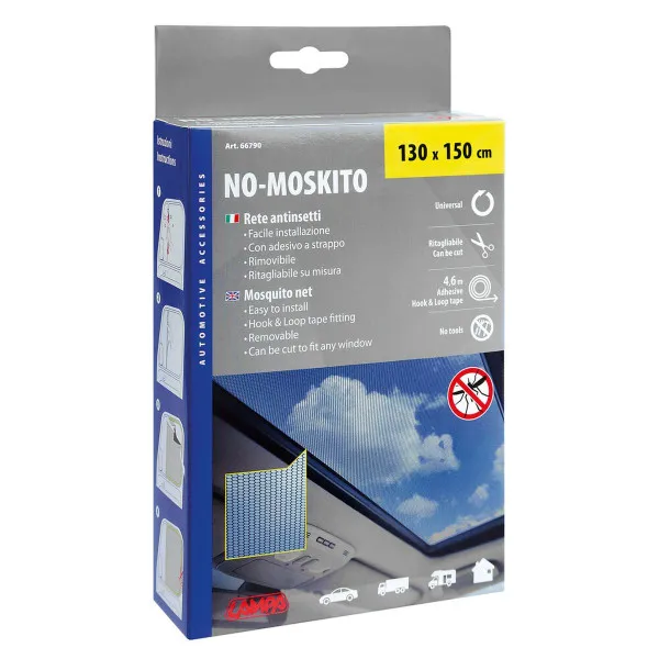 UNIVERZALNA MREŽA PROTIV KOMARACA 130x150cm SA ČIČAK TRAKOM DUŽINE 460cm 