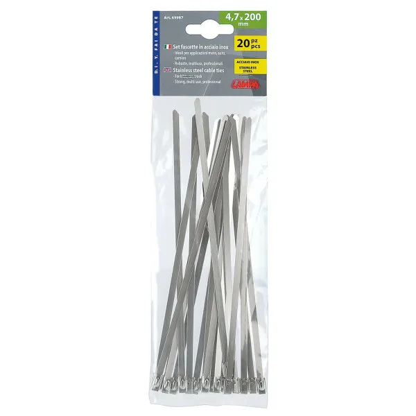 METALNE VEZICE SET 20KOM 4.7x200MM OD INOXA 