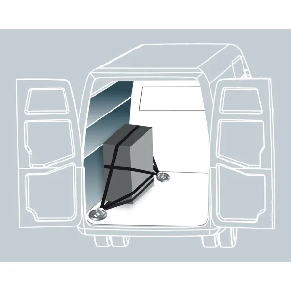 ČELICNE KOPČE ZA VEZIVANJE TERETA U TOVARNOM PROSTORU 2KOM SA SETOM ZA MONTAŽU G-1 