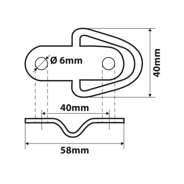 ČELICNE KOPČE ZA VEZIVANJE TERETA U TOVARNOM PROSTORU 2KOM  G-4 