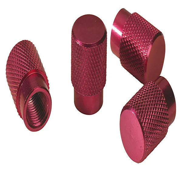 KAPICE VENTILA ALUMINIJUMSKE 4KOM CRVENE 