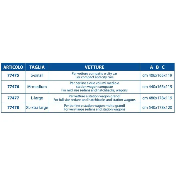 PROTIVGRADNA CERADA VELIČINA S 406x165x119CM 
