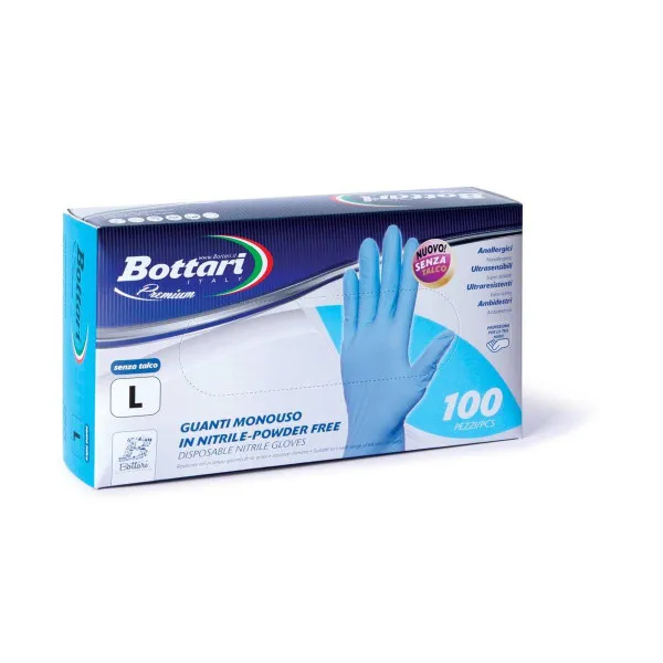 JEDNOKRATNE RUKAVICE OD NITRILA VELICINA L 100KOM 