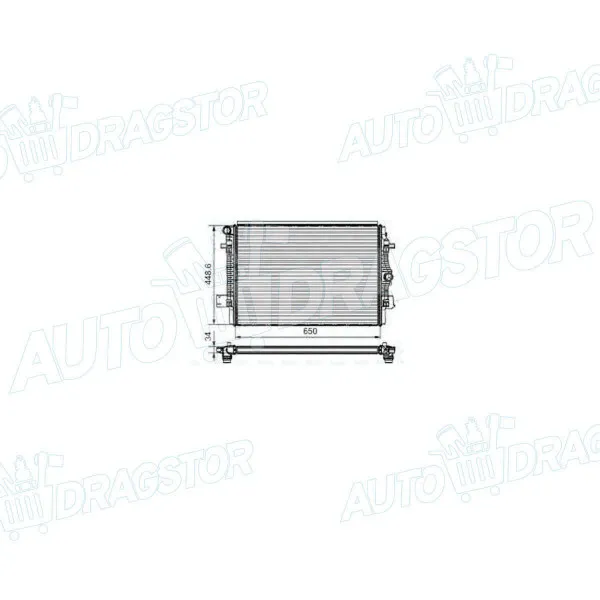 Hladnjak AUDI A1 (8X), 10-18; 