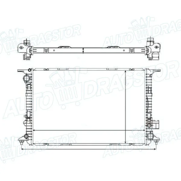 Hladnjak AUDI A8 (D4/4H), 10-17; 
