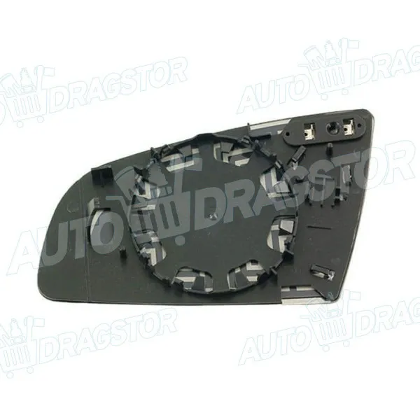 Staklo retrovizora sa nosačem AUDI A3 (8P), 03-12; A4 (B6/8E/8H), 00-04; A4 (B7/8E/8H), 04-07; A6 /ALLROAD(C6/4F), 04-10; A8 (D3/4E), 03-10; 