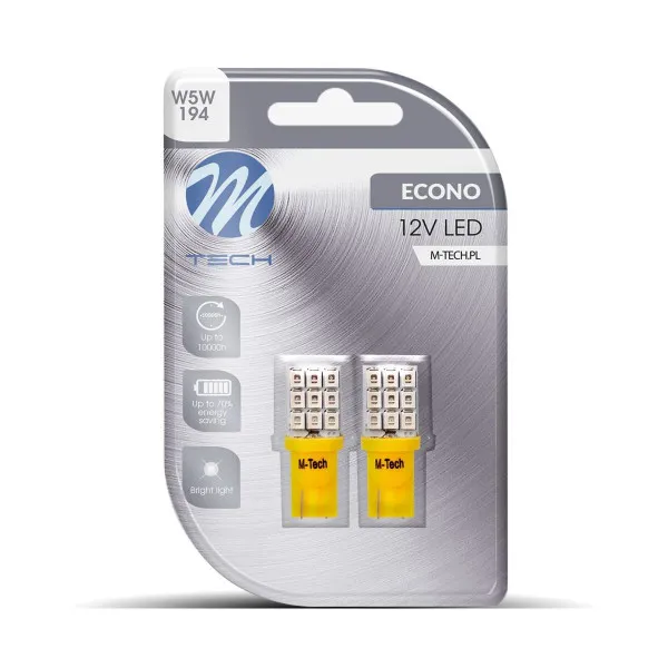 SIJALICA 12V W5W W2.1X9.5D LED 9xSMD3528 2KOM ŽUTA 