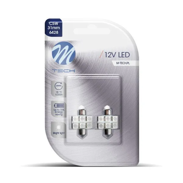 SIJALICA 12V SULFIDNA C5W,C10W SV 8.5 6xSMD5050 31mm LED PLAVA 