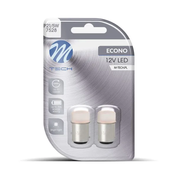 SIJALICA 12V P21/5W BAY15d 9xSMD3014 LED 2KOM CRVE 