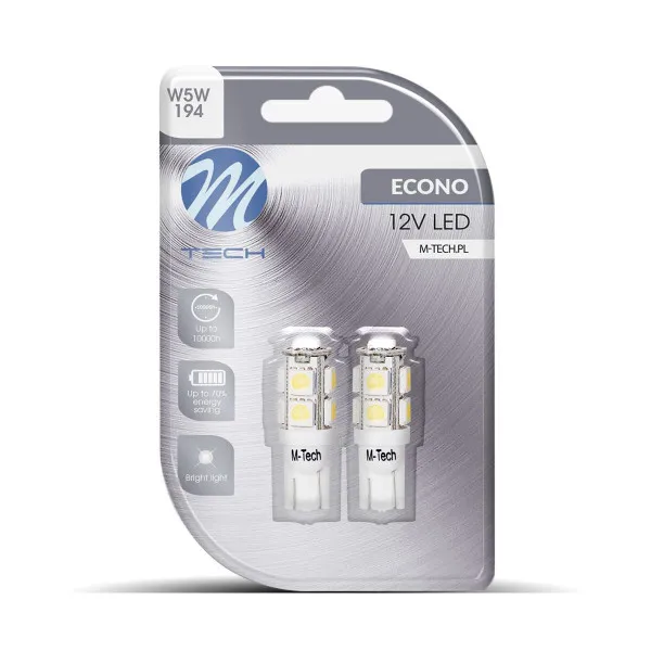 SIJALICA 12V W5W W2.1X9.5D LED 9xSMD5050 2KOM 