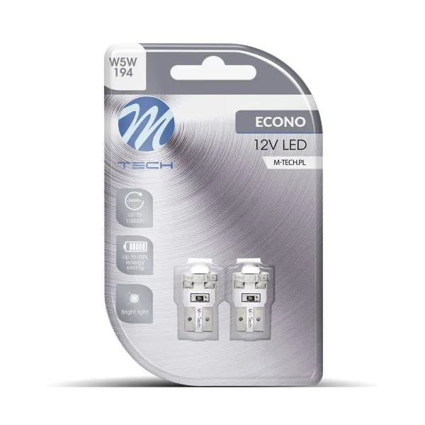 SIJALICA 12V W5W W2.1x9.5D LED 1xSMD5050 2KOM 