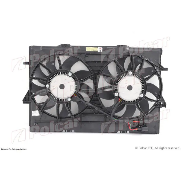 Ventilator hladnjaka sa nosačem AUDI A6 (C7/4G), 10-18; A7 (4G), 10-18; A8 (D4/4H), 10-17; 